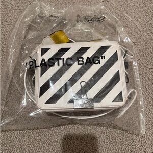 Off-White Black and White Diagonal Crossbody Bag